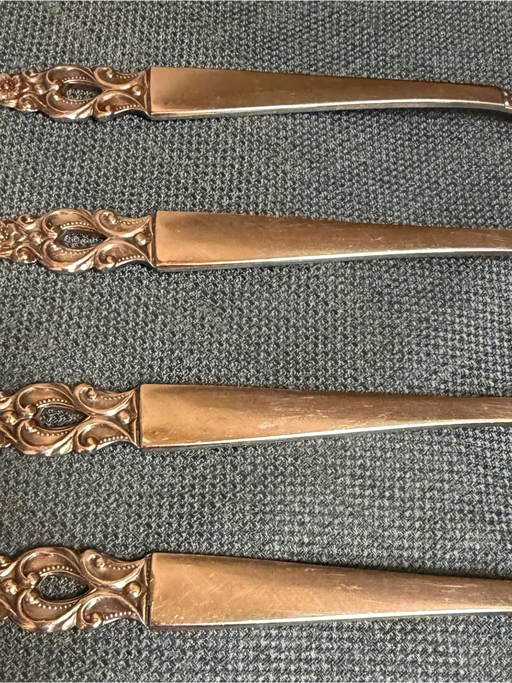 Olaf National Japan Stainless Flatware 4pc Oval Soup Spoons 7.5in
